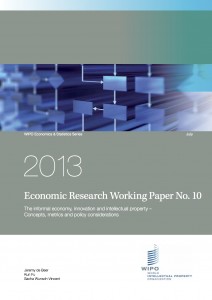 Cover page of WIPO Economics Series Working Paper